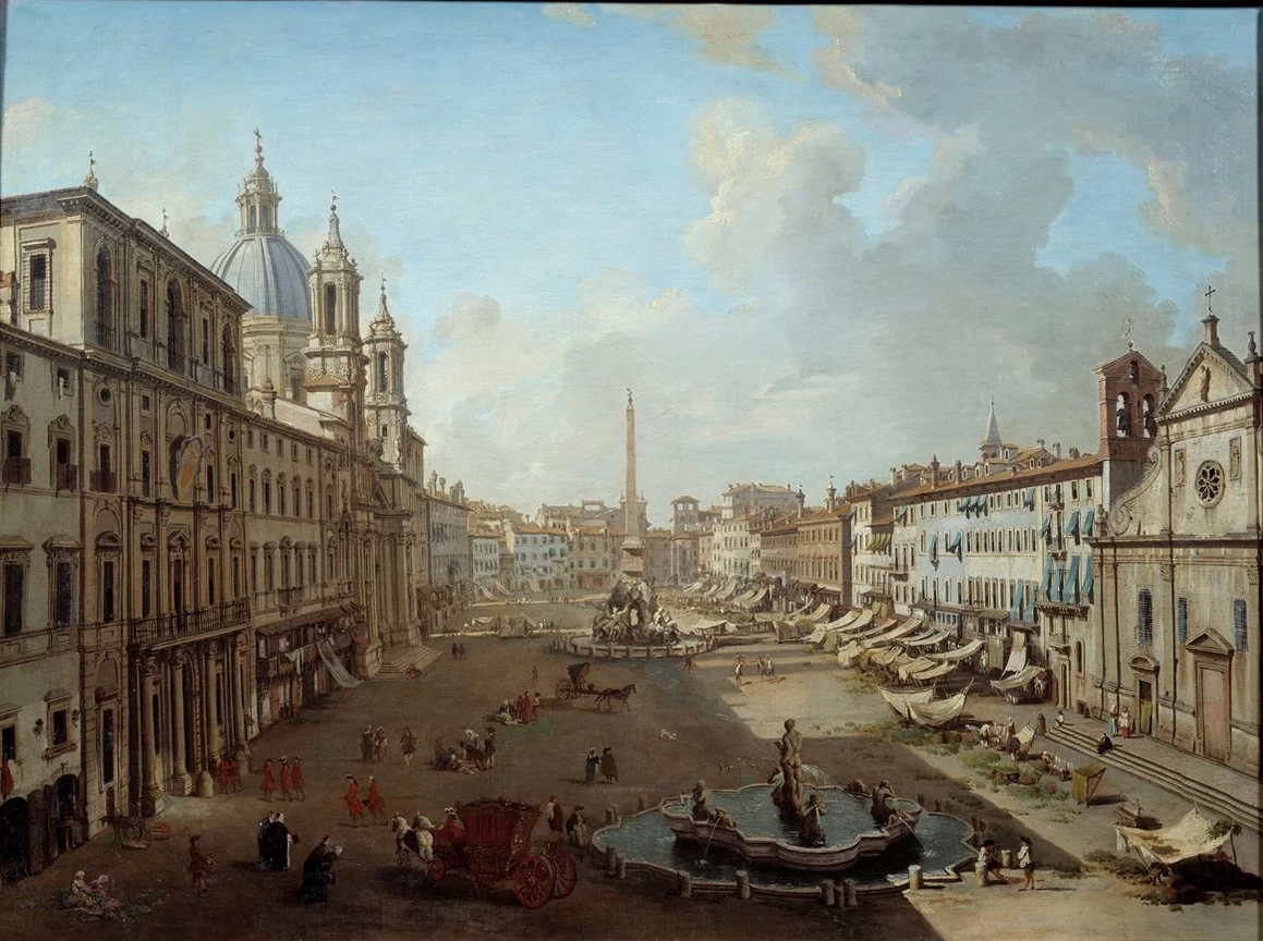 Piazza Navona a Roma - Musee des Beaux, Arts, Nantes